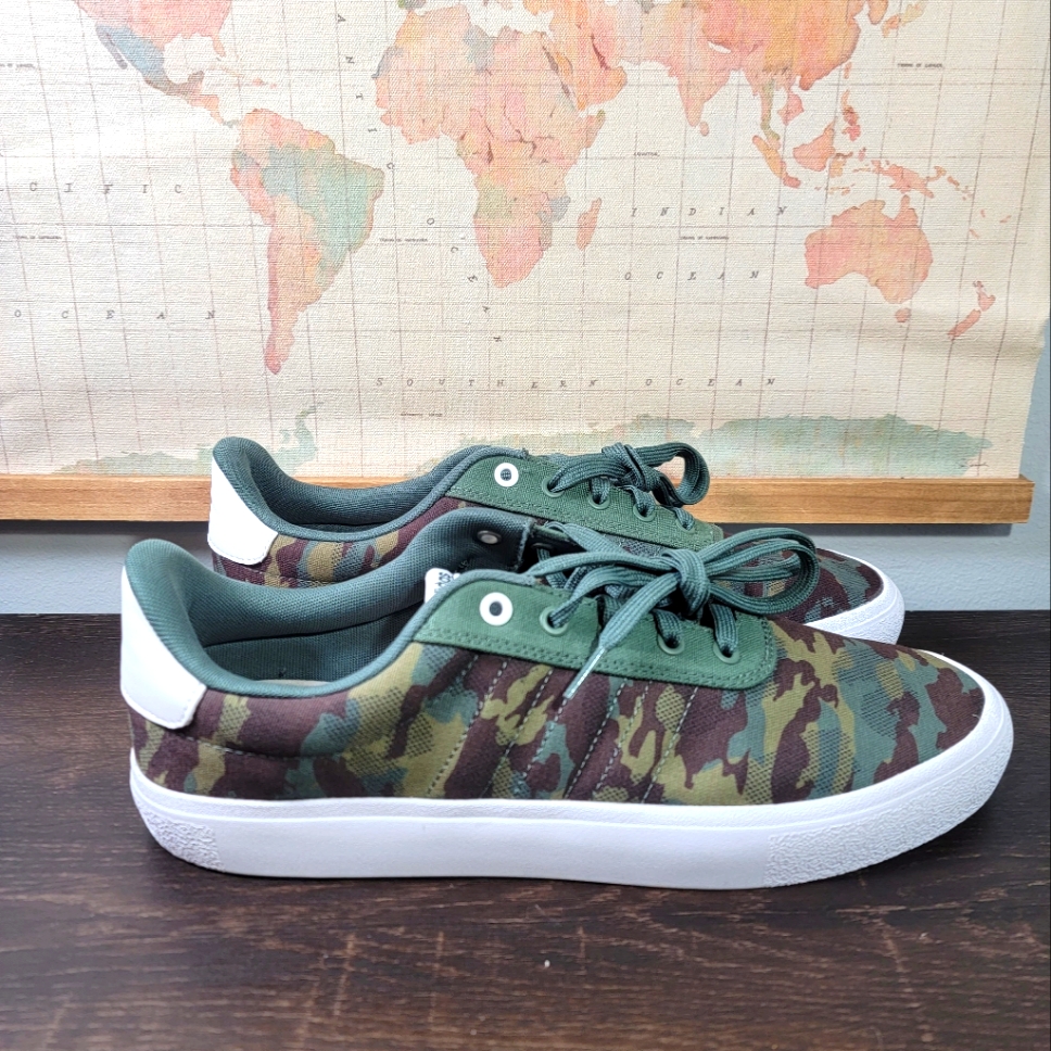 Brand New Adidas Vulc Raid3r Camo Skateboarding Sneaker Mens Size 110